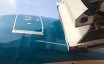 Máy bay Boeing 787-10 của Vietnam Airlines quẹt cầu ống dẫn khách