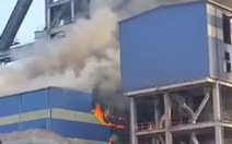 Cháy tại khu liên hợp sản xuất gang thép Hòa Phát Dung Quất