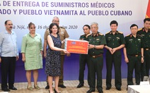 Bộ Quốc phòng Việt Nam trao tặng 3 tấn vật tư y tế cho Cuba