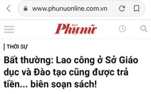 Sở GD-ĐT TP.HCM đề nghị xử lý, yêu cầu báo Phụ Nữ đính chính thông tin không chính xác