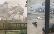 Video bão Mekkhala xé toạc nhà xưởng trong nháy mắt ở Trung Quốc