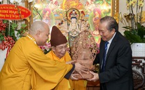 Phó thủ tướng Trương Hòa Bình thăm lãnh đạo Giáo hội Phật giáo Việt Nam tại TP.HCM