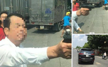 Triệu tập người đàn ông dùng súng đe dọa tài xế xe tải vì bị ép xe trên đường