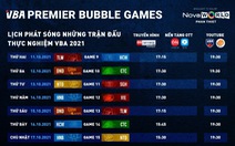 Lịch phát sóng tuần thứ 2 VBA Premier Bubble Games