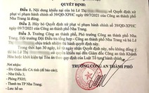Hủy quyết định xử phạt vi phạm hành chính 'nhiều không' của Công an TP Nha Trang