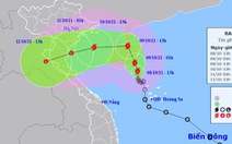 Bão số 7 liên tục đổi hướng, gây gió giật cấp 11 khi vào vịnh Bắc Bộ