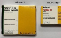 Bộ Y tế cảnh báo mẫu thuốc giảm đau Voltarén 75mg nghi ngờ là thuốc giả