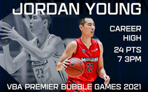 Jordan Young ‘lừa' ngôi sao của Thang Long Warriors