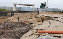 Hải Phòng: Sụt lún hầm đường bộ tại dự án khu đô thị Bắc Sông Cấm