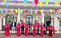 Vietlott cùng người trúng thưởng xây tặng phòng học chức năng và nhà ăn cho học sinh tỉnh Lạng Sơn
