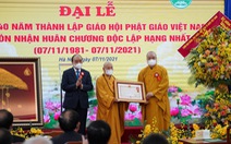 Giáo hội Phật giáo Việt Nam đón nhận Huân chương Độc lập hạng nhất