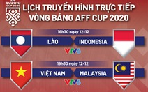 Lịch trực tiếp AFF Cup 2020: Việt Nam - Malaysia