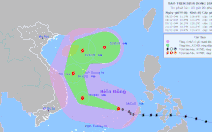 Bão số 9 cách đảo Song Tử Tây 250km, gió giật cấp 17, cảnh báo rủi ro thiên tai cấp 4