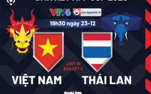 Lịch trực tiếp bán kết AFF Cup 2020: Việt Nam gặp Thái Lan