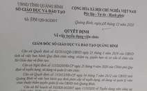 Thu hồi 8 quyết định tuyển dụng sai do giám đốc sở tự ký