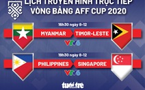 Lịch trực tiếp AFF Cup 2020: Myanmar - Timor-Leste, Philippines - Singapore