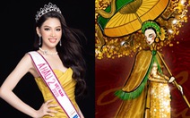 Bản vẽ quốc phục ‘Lá ngọc cành vàng’ tham gia Miss Grand International