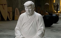Tượng ông Trump mặc áo cà sa ngồi thiền 'cháy hàng' ở Trung Quốc