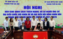 30 người tại Hà Nội tự ứng cử đại biểu Quốc hội khóa XV