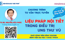 Chương trình tư vấn: Liệu pháp nội tiết trong điều trị ung thư vú