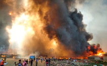 Cháy rất lớn ở trại tị nạn, 15 người chết, 400 người mất tích, 550 người bị thương