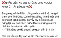 Nhân viên xe buýt ở TP.HCM không cho người khuyết tật lên xe?