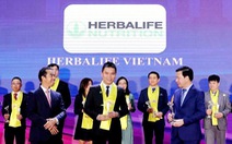 Herbalife Nutrition tiếp tục được trao danh hiệu 'Thương hiệu thực phẩm bổ sung dinh dưỡng hàng đầu'