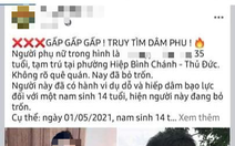 Truy xét chủ tài khoản đăng thông tin 'truy tìm người phụ nữ dâm ô nam sinh ở Thủ Đức'