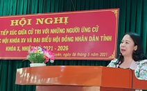Phó chủ tịch nước Võ Thị Ánh Xuân tiếp xúc cử tri tại TP Long Xuyên