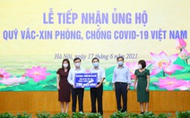 Quỹ vắc xin phòng, chống COVID-19 nhận thêm ủng hộ từ Bộ Lao động, thương binh và xã hội