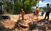 Đảo Cù Lao Chàm mất điện do xe múc đất làm hỏng cáp ngầm 22kV