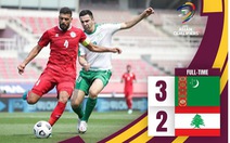 Việt Nam thêm cơ hội giành vé vòng loại World Cup khi Lebanon thua Turkmenistan, tại sao?