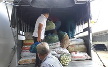 70 tấn gạo, rau củ quả từ An Giang xuyên đêm tiếp tế TP.HCM