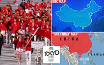 Trung Quốc phẫn nộ vì đài Mỹ chiếu bản đồ không có Đài Loan tại Olympic Tokyo