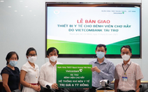 Vietcombank tặng trang thiết bị y tế cho 2 bệnh viện tuyến đầu của TP.HCM