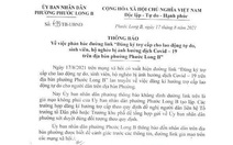 Phường Phước Long B, TP Thủ Đức cảnh báo đường link đăng ký hỗ trợ giả mạo