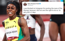 VĐV đoạt 2 HCV Olympic Thompson-Herah bị khóa Instagram vì vi phạm bản quyền Olympic