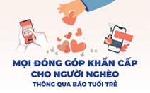 Đóng góp khẩn cấp cho người nghèo thông qua báo Tuổi Trẻ