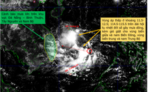 Vùng áp thấp ở Biển Đông hướng vào Trung Bộ, gây ra đợt mưa lớn cho Tây Nguyên, Nam Bộ