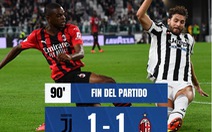 Bị AC Milan cầm chân trên sân nhà, Juventus tạm xếp thứ 18