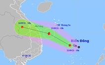 Áp thấp nhiệt đới trên Biển Đông có khả năng thành bão, hướng vào Trung Trung Bộ