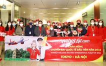 Vietjet chào đón chuyến bay quốc tế đầu tiên ngày đầu năm mới từ Tokyo, Nhật Bản