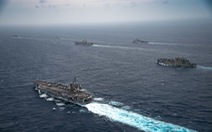 Nhóm tàu Mỹ kết thúc đợt huấn luyện trên Biển Đông