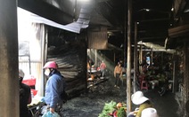 8 kiôt ở chợ Hà Lam bị cháy, tiểu thương thiệt hại khi Tết cận kề
