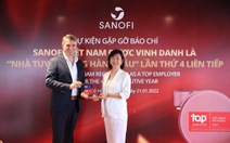 Sanofi Việt Nam giữ vững danh hiệu 'Nhà tuyển dụng hàng đầu'