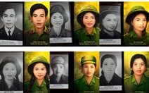 Nhóm bạn trẻ phục dựng ảnh chân dung 13 liệt sĩ Truông Bồn