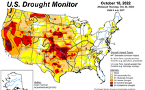 Một nửa nước Mỹ bị hạn hán, nhiều nơi sông hồ trơ đáy