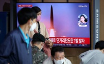 Triều Tiên lại phóng tên lửa ra biển phía đông Hàn Quốc