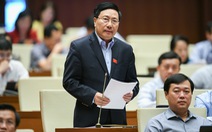 Phó thủ tướng Phạm Bình Minh thông tin việc sắp xếp lại đơn vị hành chính cấp huyện, xã