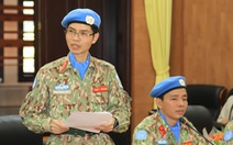 Trao quyết định của Chủ tịch nước cho bốn sĩ quan đi gìn giữ hòa bình Liên Hiệp Quốc